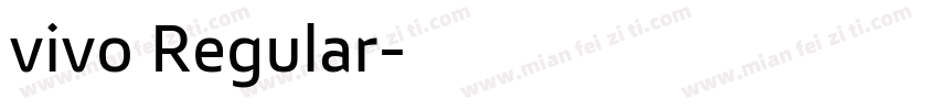 vivo Regular字体转换
